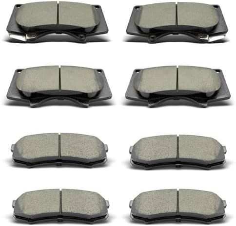 Front Rear Ceramic Brake Pads Fit For 2010-2023 Lexus GX460, For 2003-2009 Lexus GX470, For 2003-2023 Toyota 4Runner, For 2007-2014 Toyota FJ Cruiser, For 2001-2007 Toyota Sequoia
