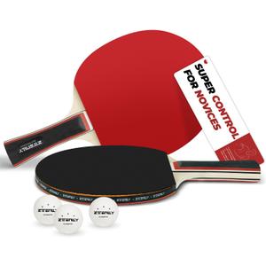 Ping Pong Paddles with Balls - Better Control & Sticky Inverted Rubber - Table Tennis Paddles Set for Indoor & Outdoor Games