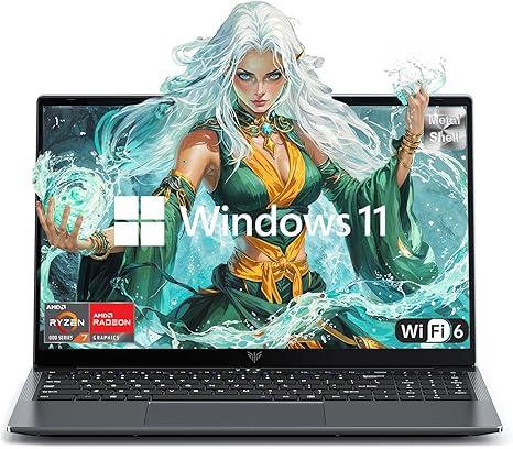 Gaming Laptop,AMD Ryzen 7 5825U Processor(8C/16T,Up to 4.5Hz),16GB DDR4 512GB M.2 2280 NVMe SSD High Performance Gaming Laptopr for Business, Officeand Light Gaming