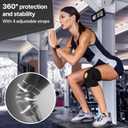 DR. BRACE ELITE Knee Brace with Side Stabilizers & Patella Gel Pads for Maximum Knee Pain Support and fast recovery for men and women- (Pluto, Large) (Black)