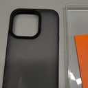 TORRAS Stronger Magnetic for iPhone 14 Pro Case, 12 FT Military Grade Drop Tested, Compatible with MagSafe, Slim Protective Matte Silicone for iPhone 14 Pro Phone Case, Translucent Back/Black Edge