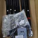 GarveeLife Black Dresser for Bedroom with 6 Drawers, Large Wooden Bedroom Dressers with Power Outlet and Led Lights, 55 in Wide TV Dresser, Wood Modern 6 Drawers Dressers & Chests of Drawers for Room