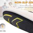 COFACE Mens Cozy Memory Foam Scuff Slippers Casual Slip On Warm House Shoes Indoor/Outdoor Sandal Slippers With Arch Support Rubber Sole Size 7-15 (Beige)