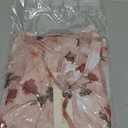 Sunny Spirit Women's Floral Boho Midi Dress 2025 Spring Fall Long Sleeve V Neck Chiffon A-Line Flowy Party Dresses, Large