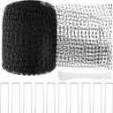 Bird Netting 5 x 100 FT Heavy Duty Garden Netting Deer Fence Netting Pest Barrier for Protect Fruit Trees, Plants and Vegetables Against Birds, Deer, Squirrels, Black