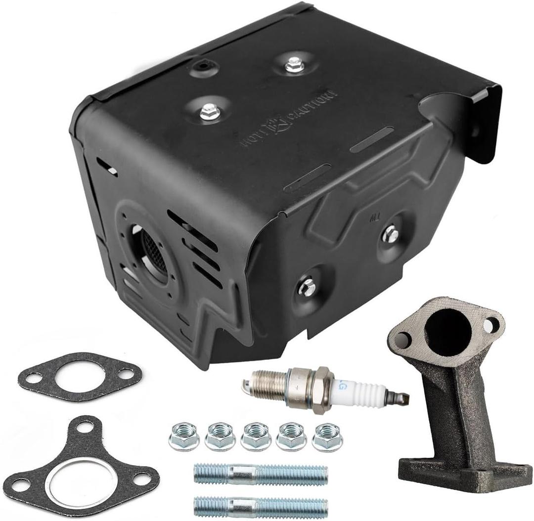 HZ Muffler Assembly Exhaust Pipe Kit for Honda GX340 11HP GX390 13HP GX420 16Hp Engine Harbor Freight Predator 420cc Engine