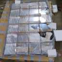 Deco 79 Metal Room Wall Mirror Arched Window Pane Entryway Mirror, Wall Mounted Mirror 30" x 1" x 48", Black