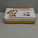 Ecarke Auto Shut-Off 3.2GPM Cordless Fuel Transfer Pump, Compatible with DeWalt 20V Milwaukee 18V Battery, Leak-Proof Electric Pump for Gasoline Diesel to Car Truck Boat (Without Battery) (Yellow)