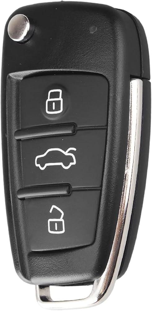 Remote Control Car Key Case Folding Flip Remote Flip Car Key Fob Case Shell, for Audi A6 A6L A2 A3 A4 A8 Q7 TT,3 Buttons