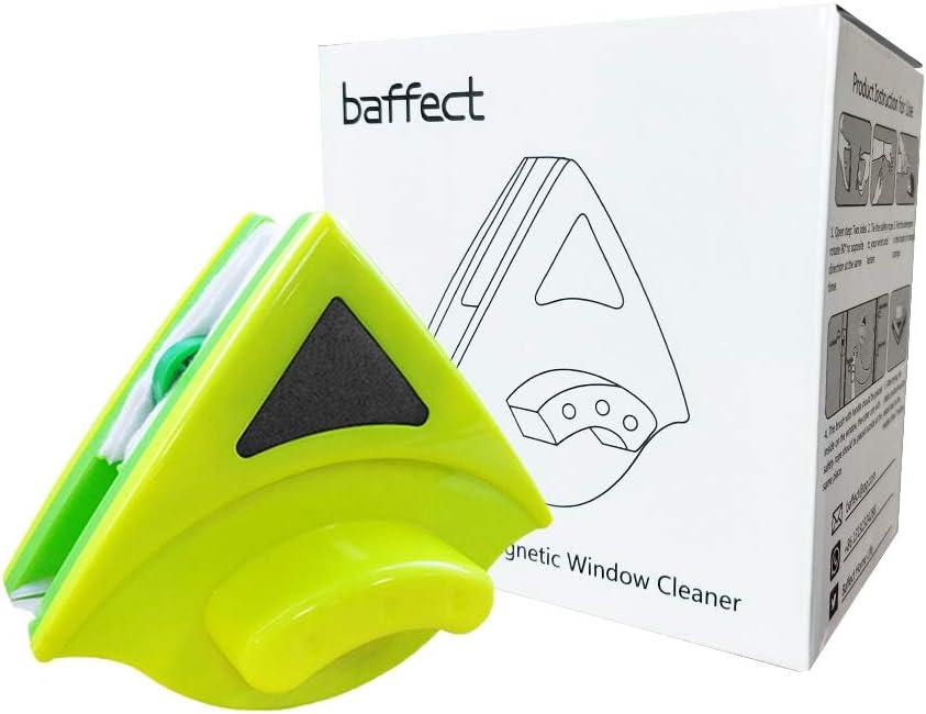 Baffect Double Sided Magnetic Window Cleaner, Window Cleaning Squeegee Equipment for High Windows Thickness 8-15mm