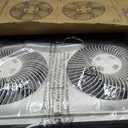 Bionaire Window Fan with Reversible Airflow Blades 3-Speed Settings, Programmable Thermostat, LED Display, Remote Control, Fits 2436" Windows, No Assembly Required