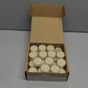 Bluecorn Beeswax Tea Light Candles, 100% Pure Natural Bees Wax, White Tea Lights, Fragrance Free, Paraffin & Soy Free Candle Wax, Clean Burning, Long Lasting, American Made, Christmas Decor, 48 Pack (Ivory)