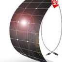 DOKIO 100W 18V Flexible Solar Panel for 12V Systems, ETFE, MC4