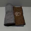 Chumia 4 Pack Extra Large Dog Towel Quick Drying Dog Grooming Towel Absorbent Soft Microfiber Dog Bath Towel Pet Towel for Small Medium Large Dogs Cats Pet Bathing (Gray, Coffee, 16 x 32 Inch)