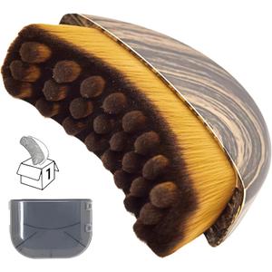 2 x 1/2 PCS Lymphatic Contour Face Brush - Facial Gua Sha Lymphatic Drainage Massager for Lifting & Sculpting, Soft Bristles for Natural Makeup, Waterproof & Easy Clean (1Pcs Contour Face Brush)