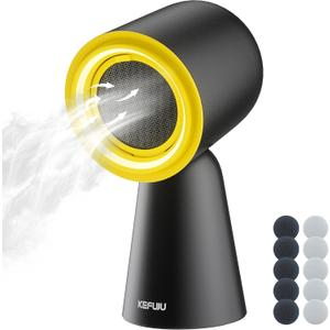 Portable Range Hood, Desktop Kitchen Exhaust Fan with 3-Speed, Adjustable Vent with Detachable Aluminum Filter,LED Light, Large Oil Collection Cup for Indoor BBQ, Hot Pot Cooking and RV