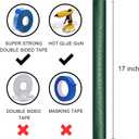 WRAPAHOLIC Green Wrapping Paper Roll - Mini Roll - 17 Inch x 16.5 Feet - Reversible Green and Black for Christmas, Birthday, Wedding, Baby Shower