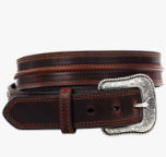 Ariat Men's Distressed Leather Western Belt Size 38