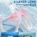Swim Goggles 2 Pack, Wide View Anti Fog&UV Swimming Goggles for Audlt, No Leak Pool Beach Essentials for Men Women
