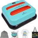 MECOLOUR Heat Press Machine for T-Shirts 12"X10", Heat Transfer Machine 110V for Sublimation,Tote Bags,Pillows,Dresses, Fast Heating, High Pressure, Precise Temperature Control, Insulated Safety Base