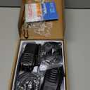 pxton Walkie Talkies Rechargeable Long Range Two-Way Radios with Earpieces,2-Way Radios UHF Handheld Transceiver Walky Talky with Flashlight Li-ion Battery and Charger2 Pack