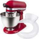Pouring Shield for Kitchenaid Mixer Bowl 4.5-5QT, Bowl Cover Splash Guard for KitchenAid Tilt-Head Stand Mixer, Fits Stainless Steel/Glass/Ceramic Bowls and Dishwasher Safe