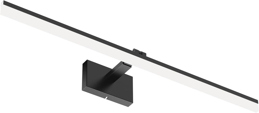 IZORRO Modern Bathroom Vanity Light 48 inch, Rotatable, 36W Dimmable 5CCT Led Bathroom Light Fixture Over Mirror, Black Vanity Light Bar - ETL Certificated