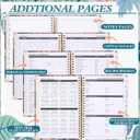 2025 Planner Weekly and Monthly, July.2025 - June.2026, Hardcover Monthly with Tabs for Home School & Office, A5(6.5" x 8.5"), Strong Twin-Wire