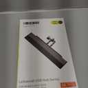 Upgrade Tesla USB Hub for Tesla Model 3&Y Waterproof - 4Ports Fast Chargr for Model Y/3 Accessories 2023 2022 2021 Retractable Docking Station, 2 Type-C Fast Charging Cables (Not Fit Model 3 2024)