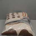 Baby Play Mats for Floor, 71x59 Playpen Mat for Babies, Extra Thicker & Soft Floor Crawling Mat, Foldable Non-Slip Playmat Cushioned for Infants Toddlers, Boho Leaf Design