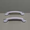 Shower Grab Bars, 2 Pack 16 inch Suction Cup Grab Bar for Bathtubs Showers for Wall, Shower Handrails for Seniors, Duty Shower Handle Removable, Bathroom Safety Grip, Heavy Suction Cup Grab Bar