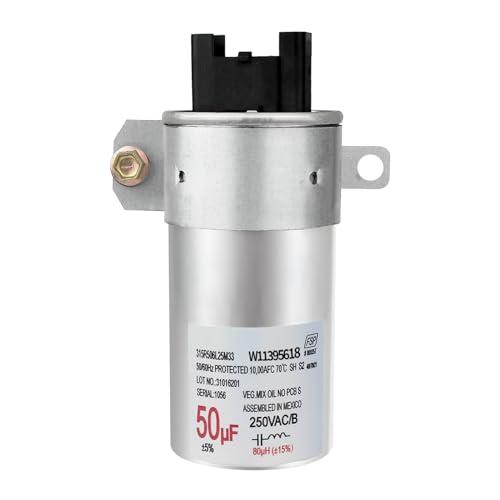 Motor Run Capacitor for Whirlpool Maytag Washing Machine - 50/60Hz 250VAC, Compatible with W11395618 W11162560 WPW10625046, Replaces W10843769 W11315694 2-Year QA