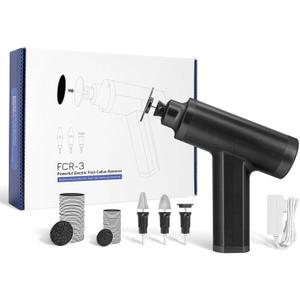 Upgraded Electric Callus Remover for Feet 4500rpm, Adjustable Speed Professional Electric Foot Sander Grinder Foot File for Calloused Feet Dead Hard Cracked Skin, with 4 Interchangeable Heads (Black)