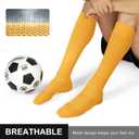 FITRELL 2/3 Pack Soccer Socks Baseball Softball For Youth Kids Boys Girls, Over-The-Calf Football Socks for Adult Men Women (Small)