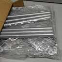 3 Tier Floor Standing Corner Shower Caddy Organizer Shelf with Hooks, Bathroom Shelves Stand Rack, Silver