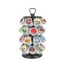 BLACKSMITH FAMILY K Cup Holder, K Cup Carousel, Coffee Pods Storage Organizer Stand (Black, 32 Pods Capacity K/D Design)