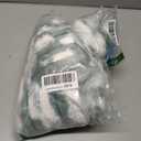 FUTEI Pack of 2 Faux Fur Throw Pillow Covers 22x22 Inch, Dark Green White