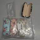 DODOGA 4 Pieces Spectacle Case Portable Hard Shell Eyeglasses Case Flower Fabric Covered Eyeglass Case Spectacles Box Eyewear Protector Box
