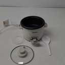 AROMA® Rice Cooker, 3-Cup (Uncooked) / 6-Cup (Cooked), Small Rice Cooker, Oatmeal Cooker, Soup Maker, Auto Keep Warm, 1.5 Qt, White, ARC-363NG