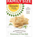 Simple Mills Almond Flour Crackers, Family Size, Rosemary & Sea Salt - Gluten Free, Vegan, Healthy Snacks, 7 Ounce (Pack of 2) 