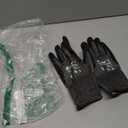 Level 5 Cut Resistant Gloves Cru553, 3D-Comfort Stretchy Fit, Power Grip, Professional Grade, Thin, Touch-Screen Compatible, Durable, Machine Washable; Black Gray S (7) 1 Pair