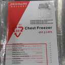 FRIGIDAIRE EFRF7003-BLACK Chest Deep Freezer, 7 Cu. Ft, Black Adjustable Thermostat-Removable Vinyl Coated Wire Basket-Easy Defrost Drain