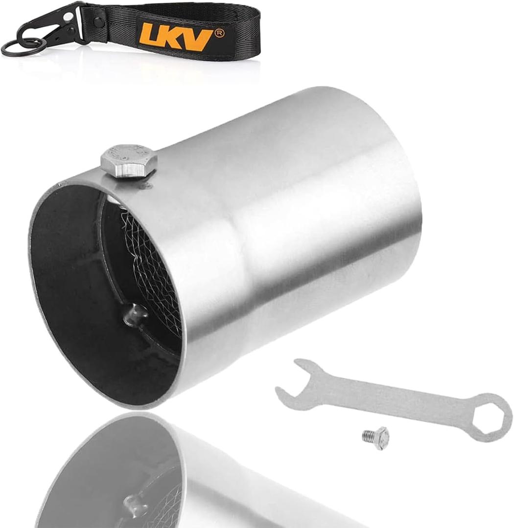 LKV Motorcycle DB Killer 51mm Universal Muffler Silencer Baffle Removable Noise Eliminator Compatible with Harley Moto Guzzi Honda Kawasaki Suzuki Yamaha Cruiser Scooter