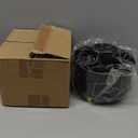 Marbrasse Desk Organizer, 360-Degree Rotating Pen Holder, Desk Organizers and Accessories with 5 Compartments Pencil Holder, Art Supply Storage Box Caddy for Office, Home (Black)