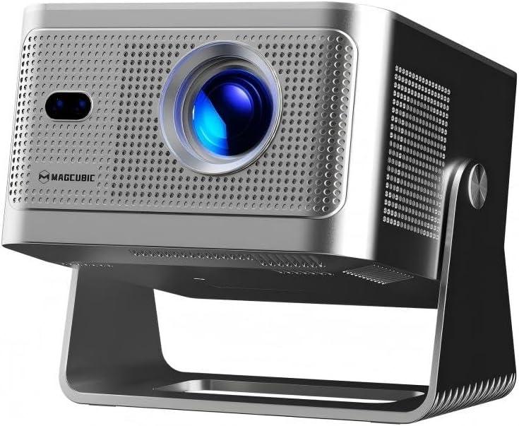 Magcubic Smart Projector 4K Support, Portable Projector with Wifi and Bluetooth, TV Stick Built-in, Auto Focus & Obstacle Avoidance, 650 ANSI, Voice Control, Home Theater Movie Proyector Outdoor