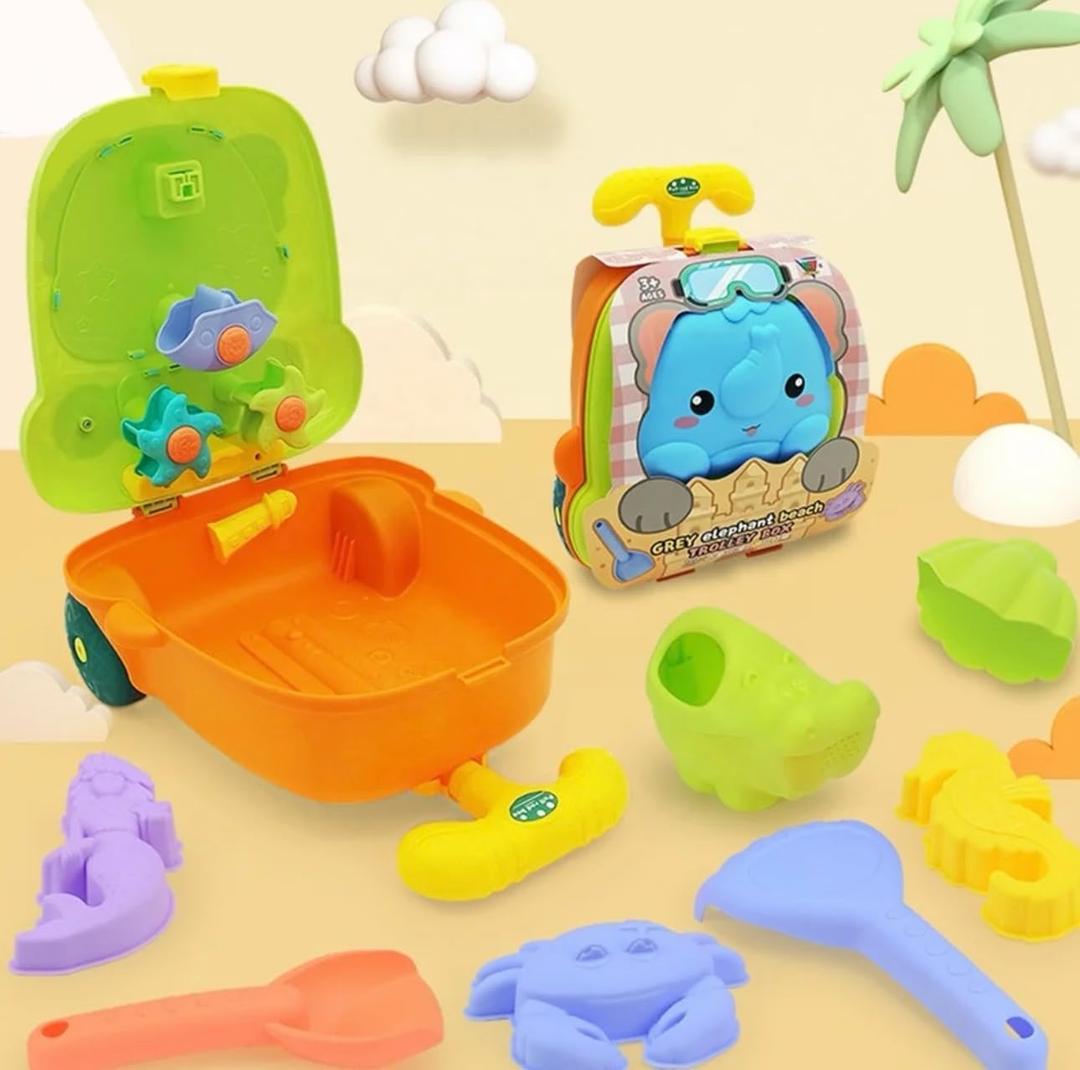 Beach Trolley Box Set Beach Fun (Orange)