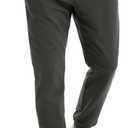 Men's Fleece Lined Joggers  Stretch Thermal Athletic Sweatpants Tapered Fit with Zipper Pocket for Running Gym (XXXL)