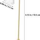 Toyvian Miniature Dollhouse Lamp: 1/12 Scale Dollhouse Lighting, LED Lights Battery Operated - Golden Decorative Lamp for Doll House Ornament Accessories(4.13X0.98X0.59in)