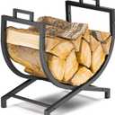 Firewood Rack Indoor & Outdoor, Heavy-Duty Rustproof Metal Wood Rack & Log Holder for Fireplace, Hearth, Patio, Fire Pit  Powder-Coated Steel Wood Storage Rack Stand, 22 Small Size