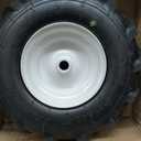 GICOOL 13x5.00-6" Tiller Tire and Wheel, 3/4" Axle Size, 3-1/8" Centered Hub, 13x5-6 Agriculture Super Lug Tractor & Trencher Tubeless Tire, Compatible with Craftsman & Troy-Bilt Tiller, 1 Pack